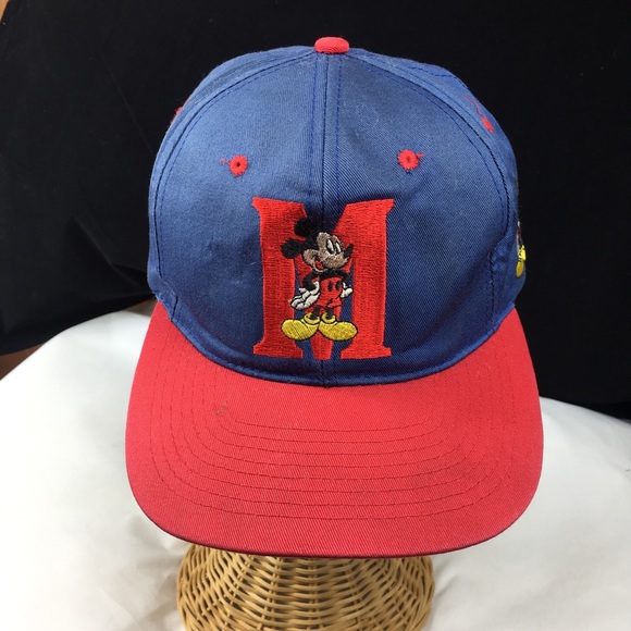 Vintage 90s Mickey Mouse Disney Snapback Cap - Picture 2 of 8